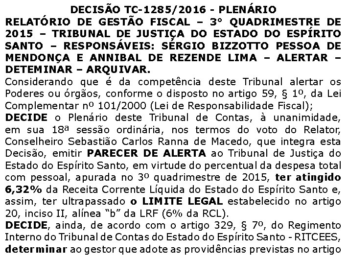 Decisao TC 01